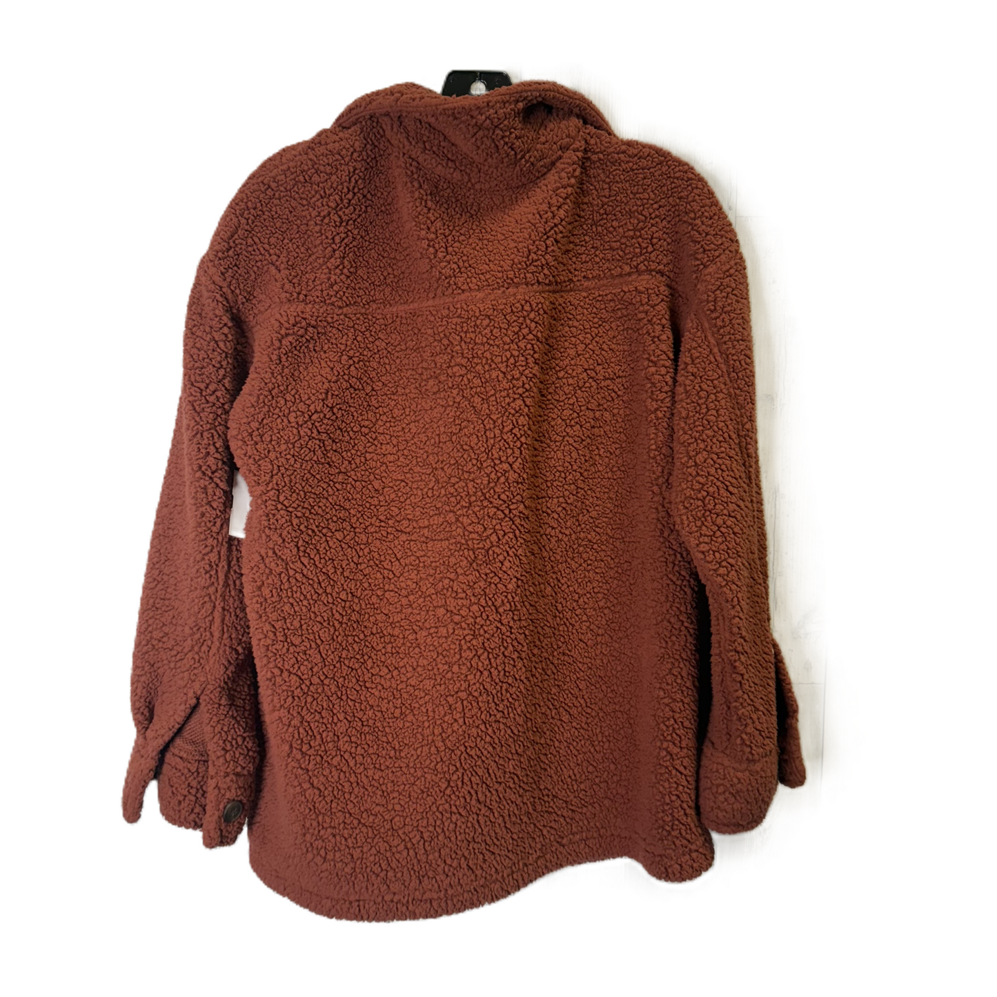 Jacket Faux Fur & Sherpa By Clothes Mentor In Red, Size: M