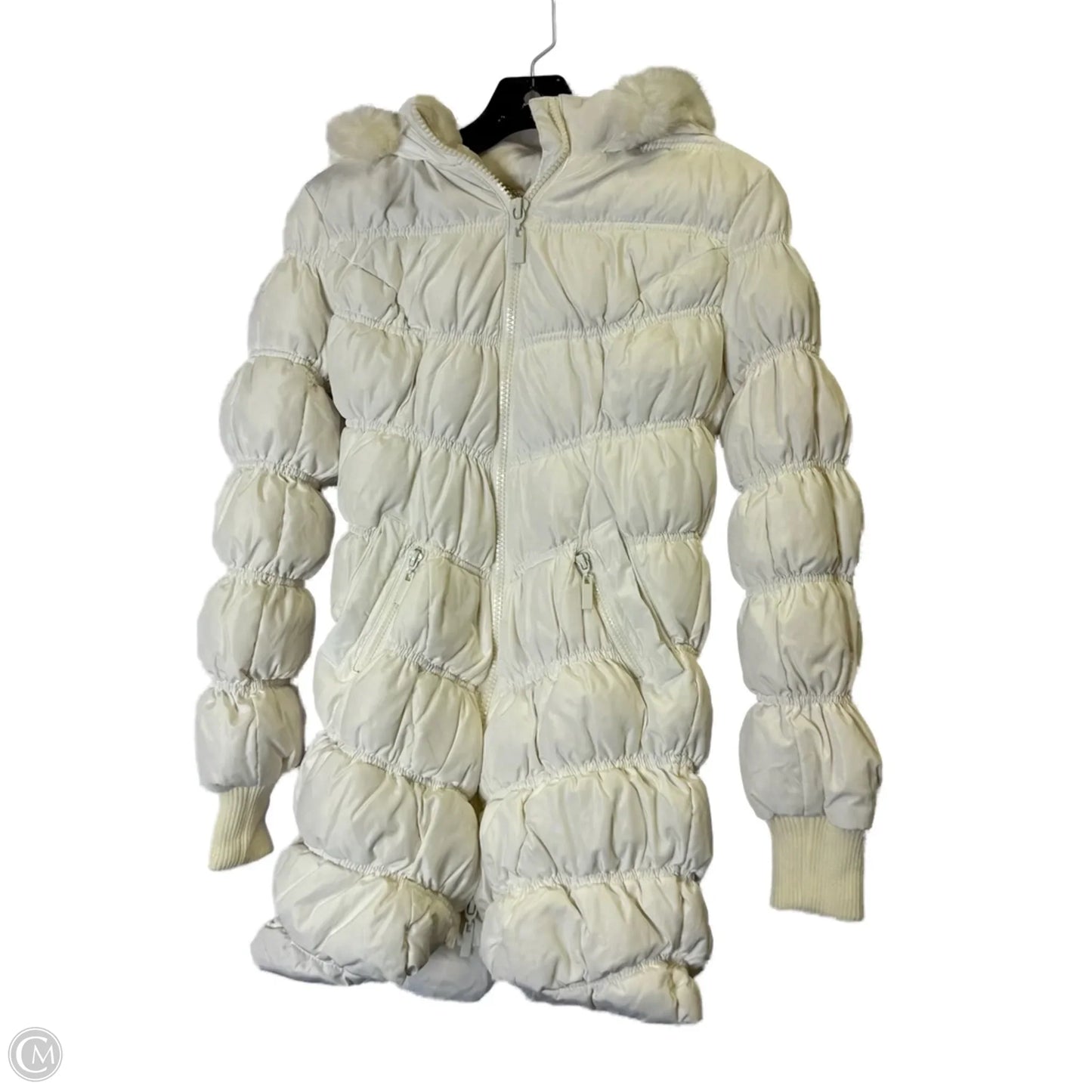 Coat Puffer & Quilted By Bebe In White, Size: Xs