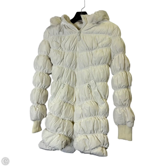 Coat Puffer & Quilted By Bebe In White, Size: Xs