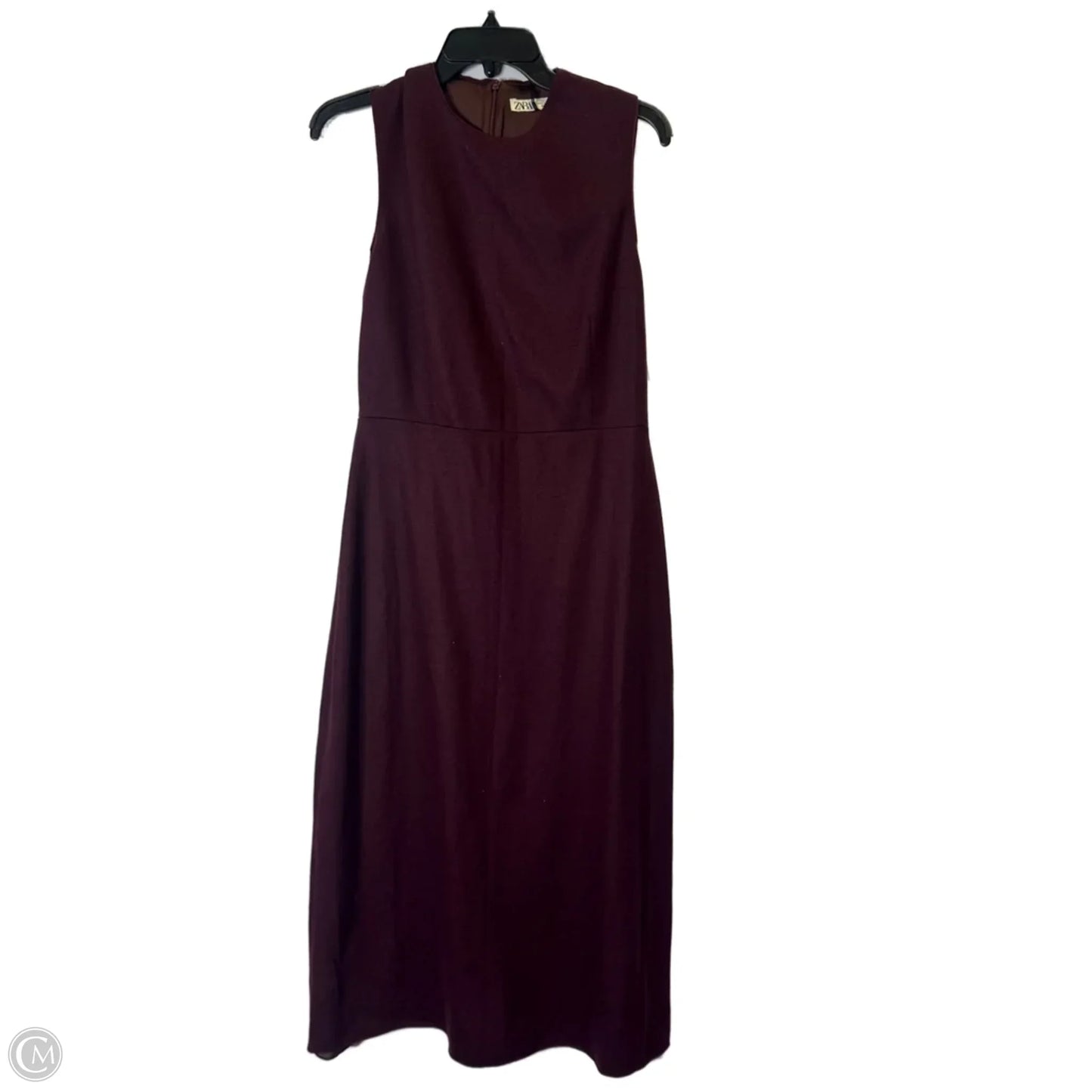 Dress Casual Midi By Zara In Purple, Size: L