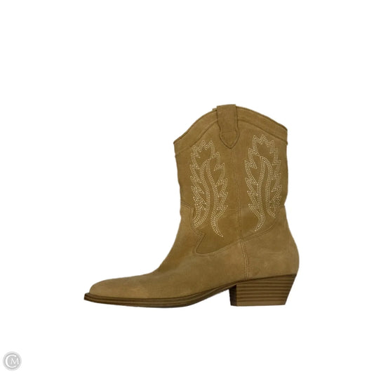 Boots Western By Crown Vintage In Tan, Size: 10