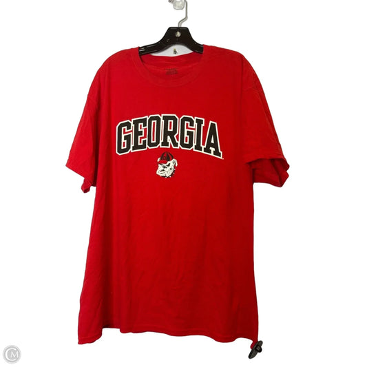 Top Short Sleeve By Hanes In Red, Size: Xl