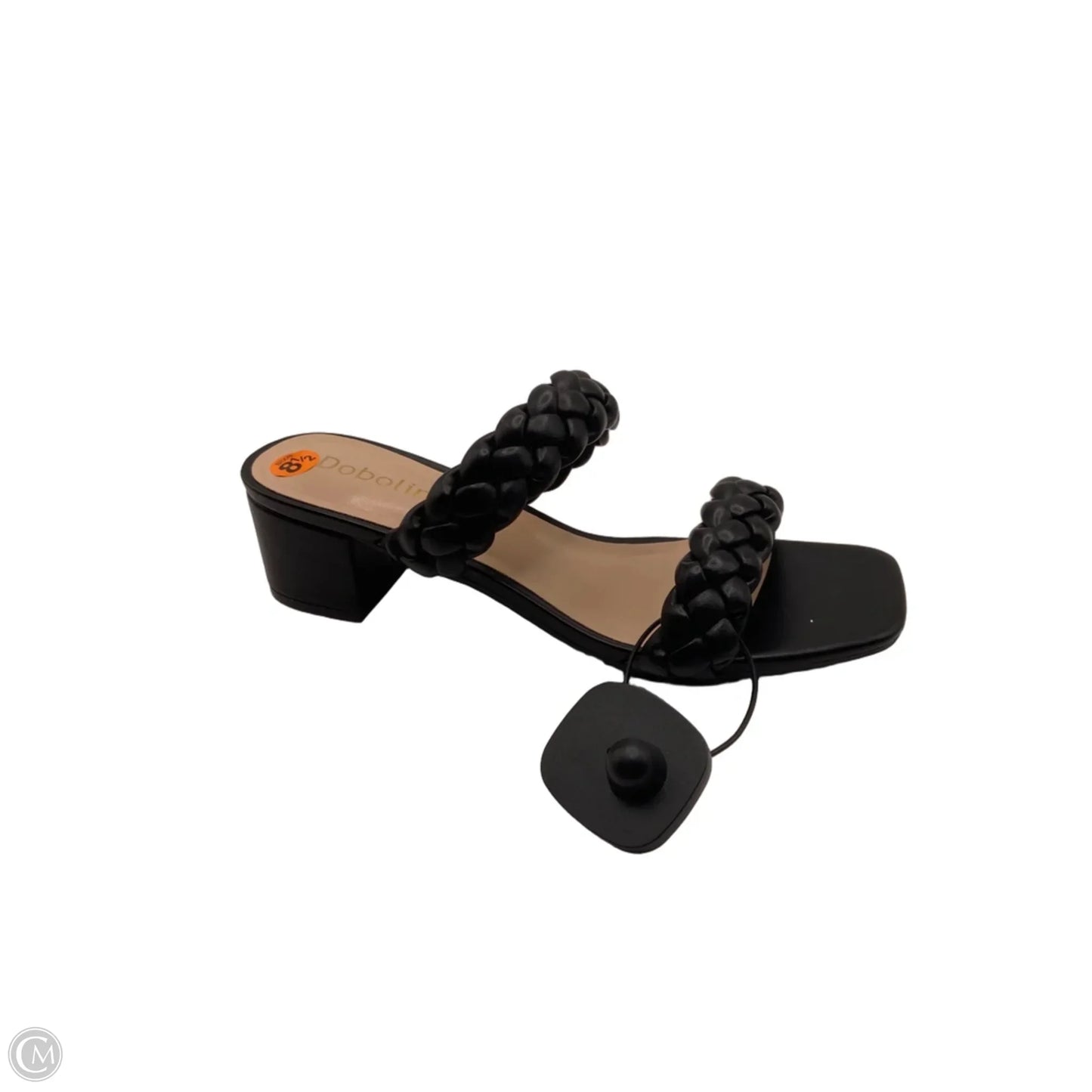 Sandals Heels Block By Clothes Mentor In Black, Size: 8.5