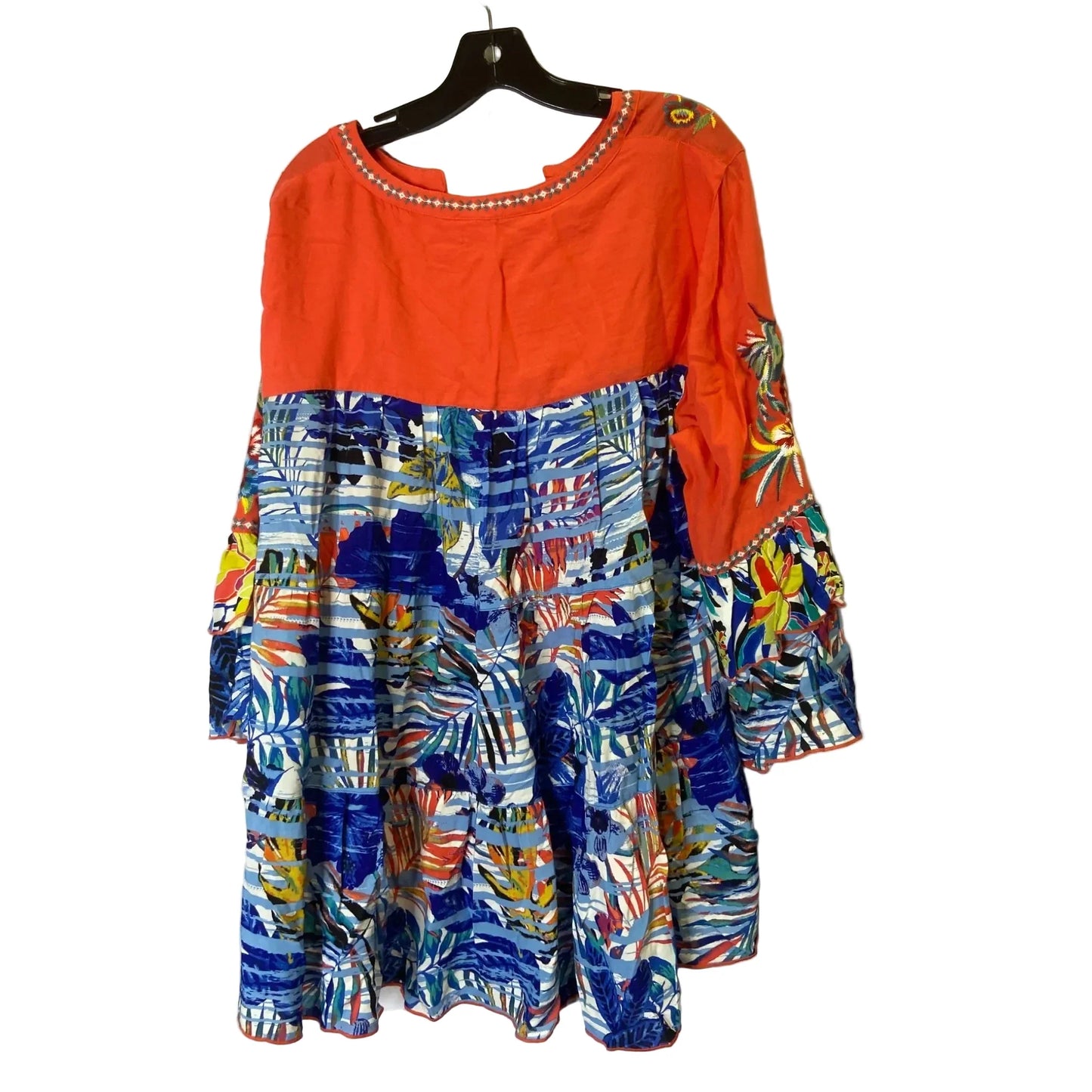Top Short Sleeve By John Mark In Orange, Size: 1x