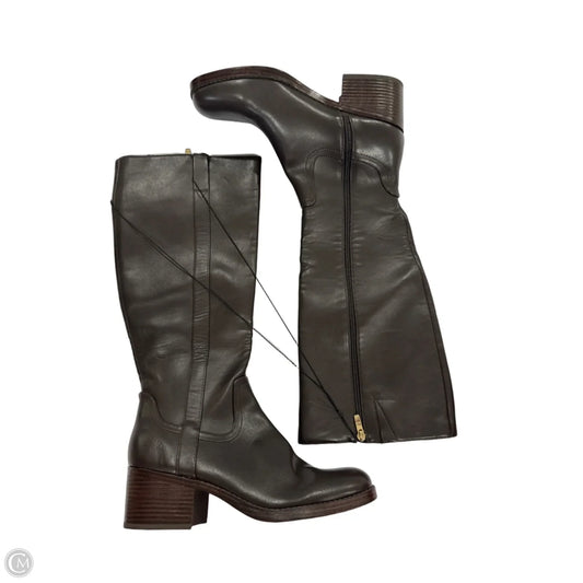 Boots Knee Flats By Marc Fisher In Brown, Size: 10