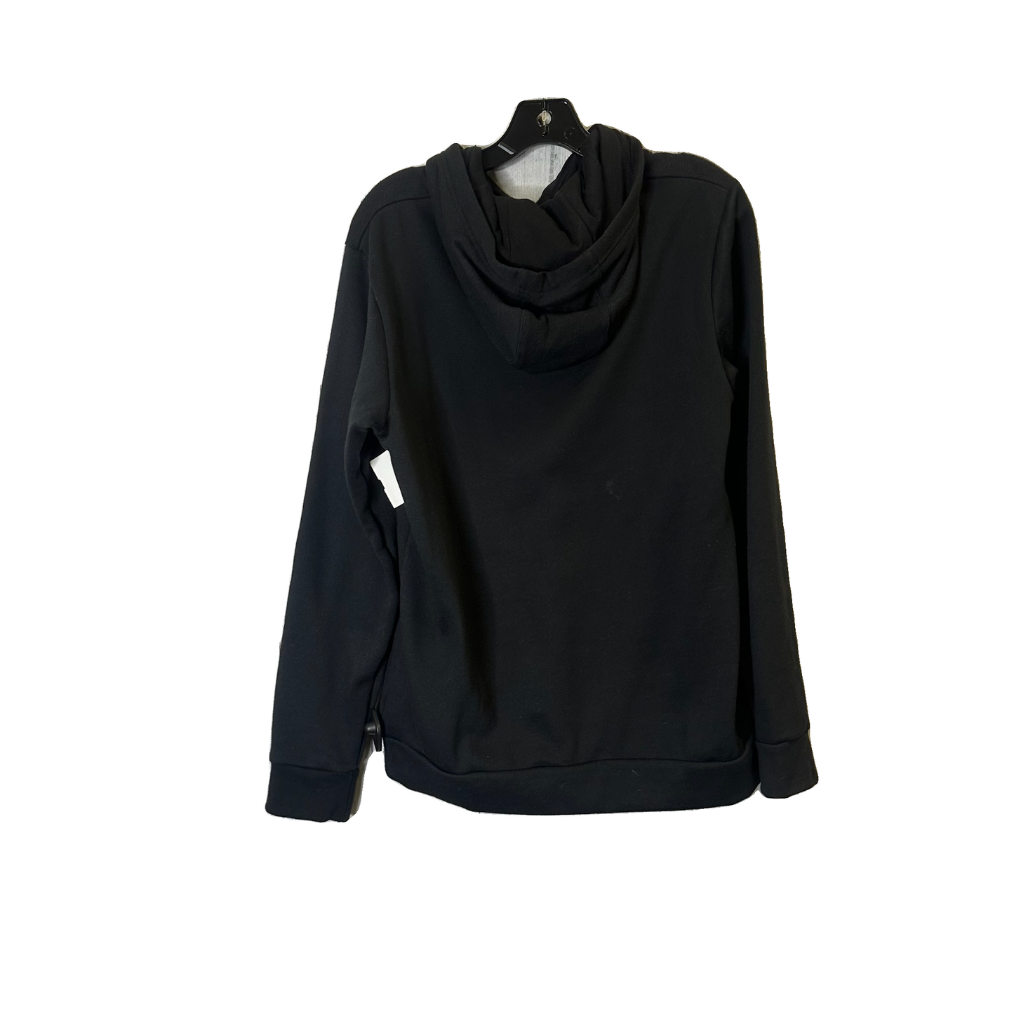 Athletic Sweatshirt Hoodie By Adidas In Black, Size: M