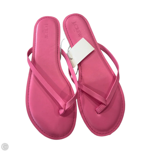 Sandals Flip Flops By J. Crew In Pink, Size: 10