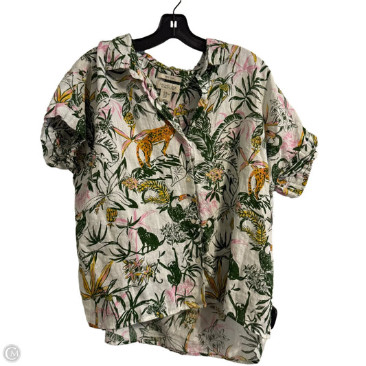 Top Short Sleeve By Rachel Zoe In Multi-colored, Size: Xl