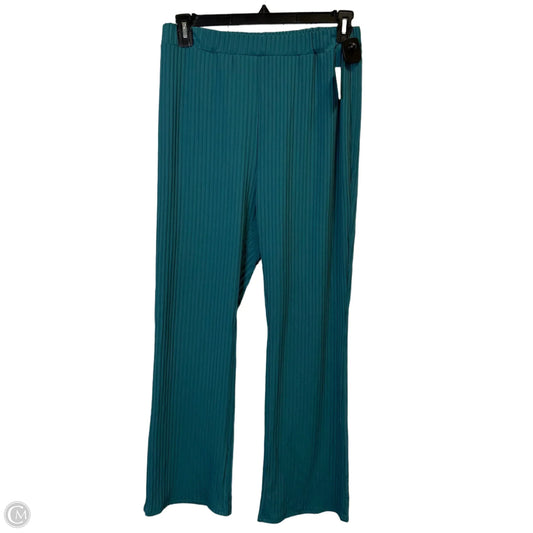 Pants Wide Leg By Shein In Green, Size: 1x