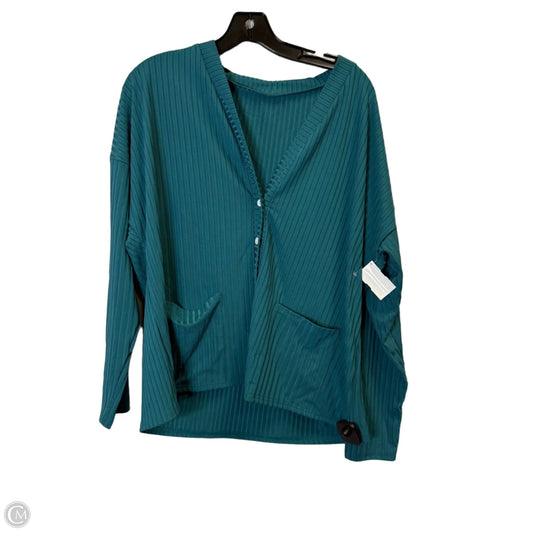 Top Long Sleeve By Shein In Green, Size: 1x