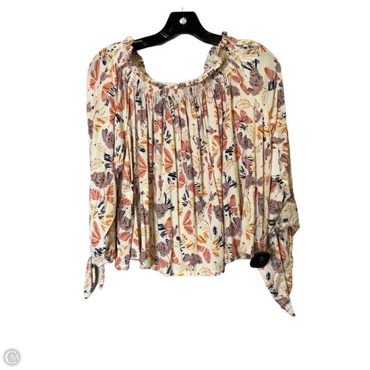 Top Long Sleeve By We The Free In Cream, Size: M