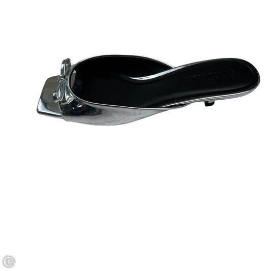 Shoes Heels Kitten By Steve Madden In Silver, Size: 9
