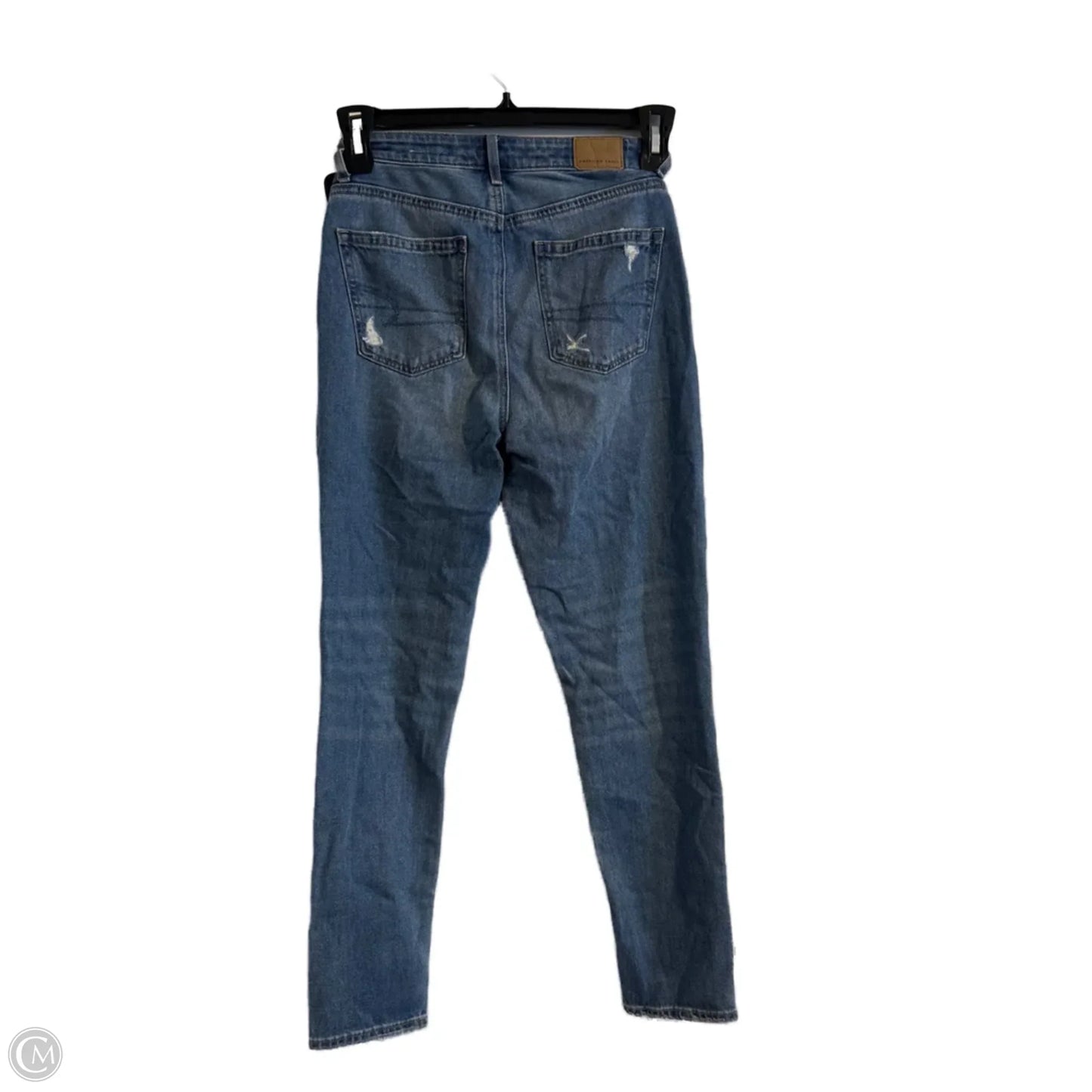 Jeans Skinny By American Eagle In Blue Denim, Size: 0