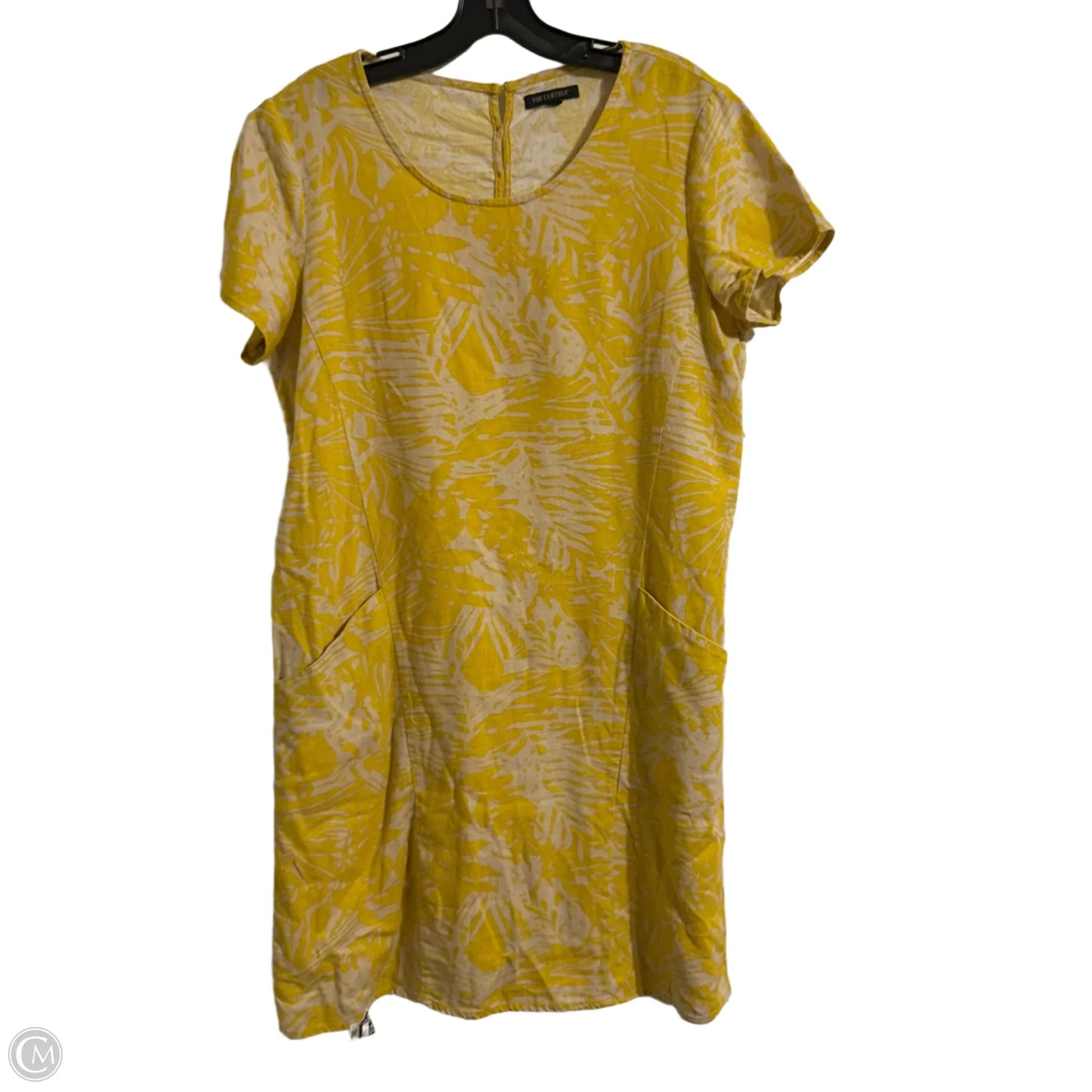 Dress Casual Short By For Cynthia In Yellow, Size: M