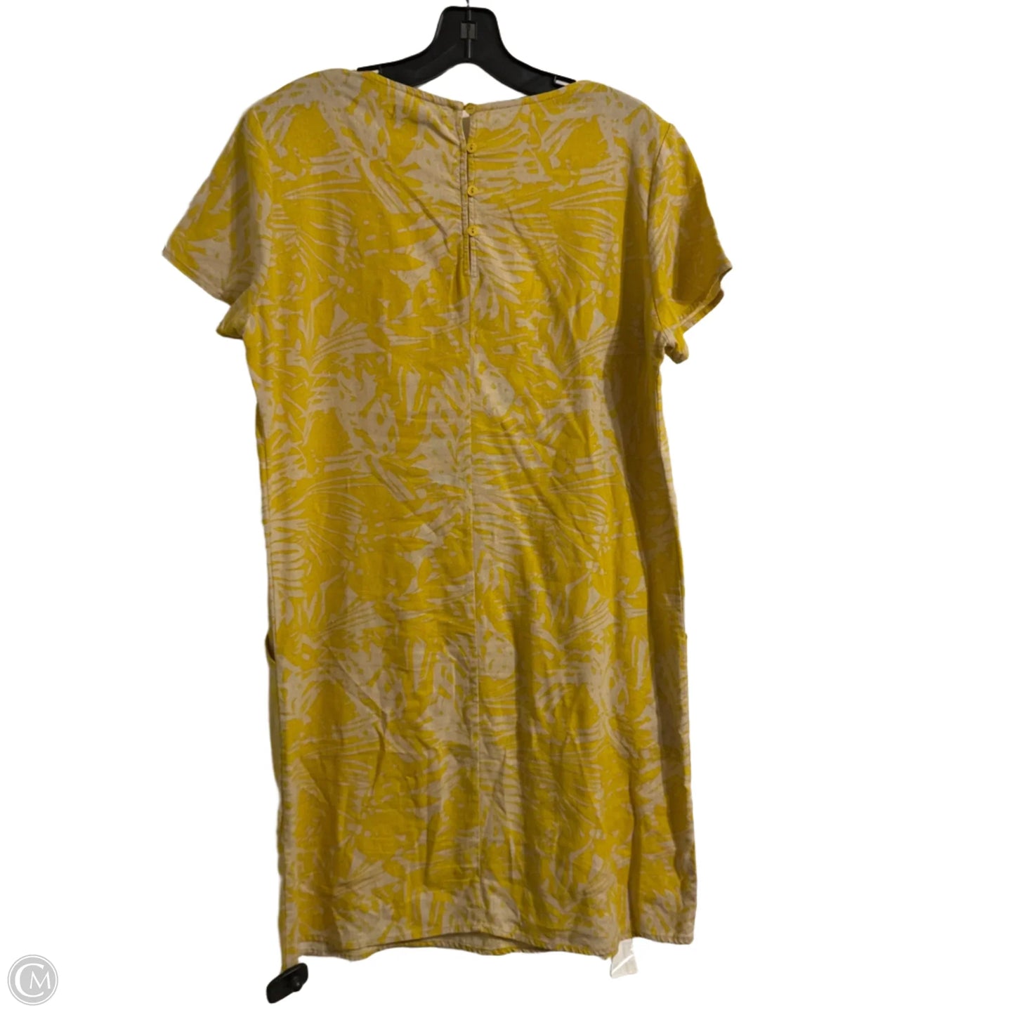 Dress Casual Short By For Cynthia In Yellow, Size: M