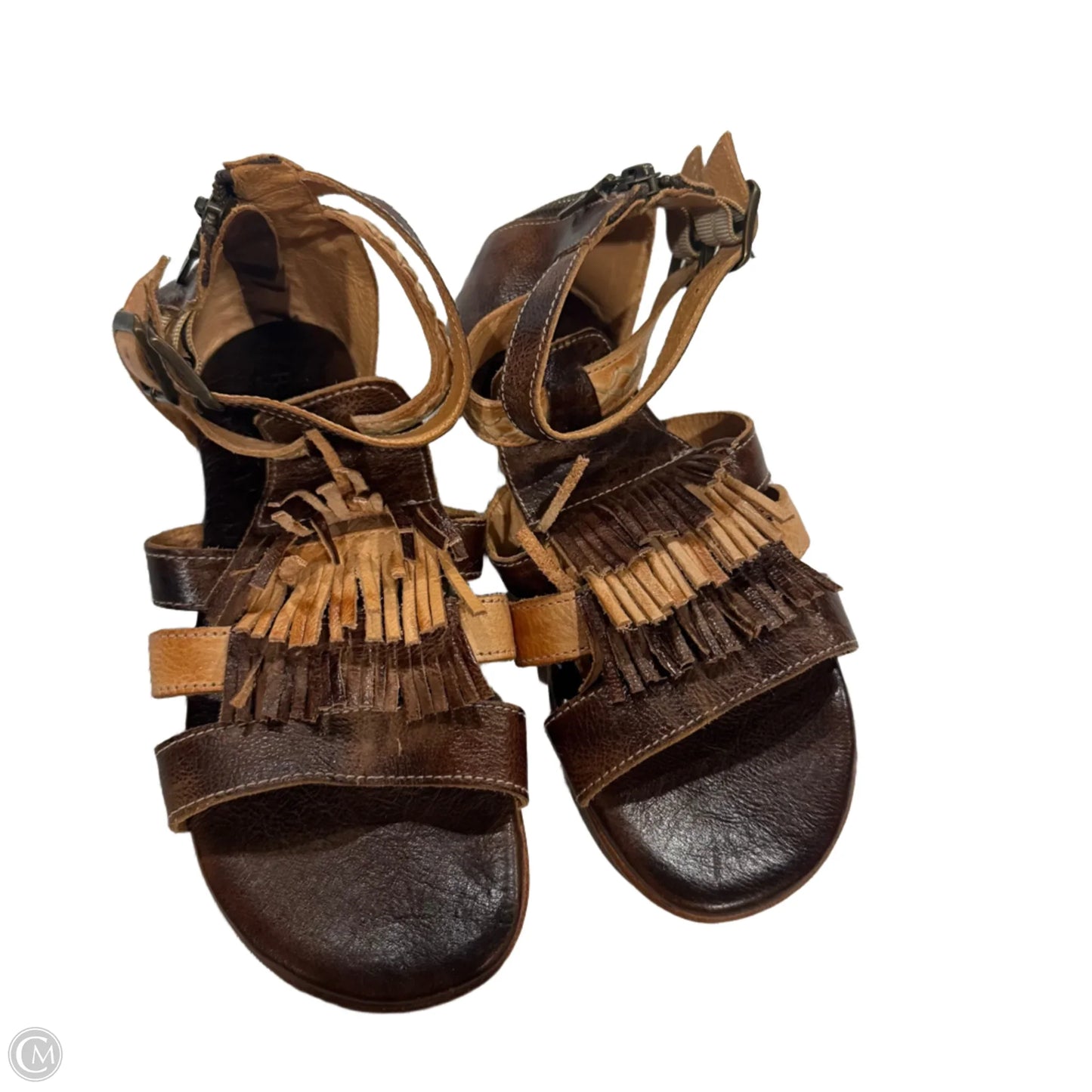 Sandals Flats By Bed Stu In Brown, Size: 7.5