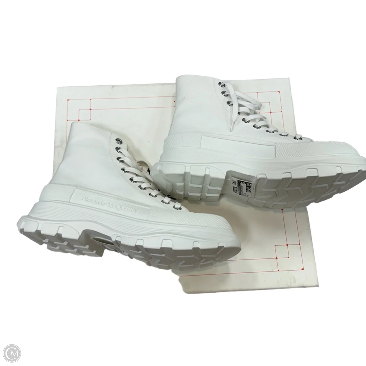 Shoes Luxury Designer By Alexander Mcqueen In White, Size: 9