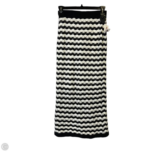 Skirt Midi By Jessica Simpson In Black & White, Size: L