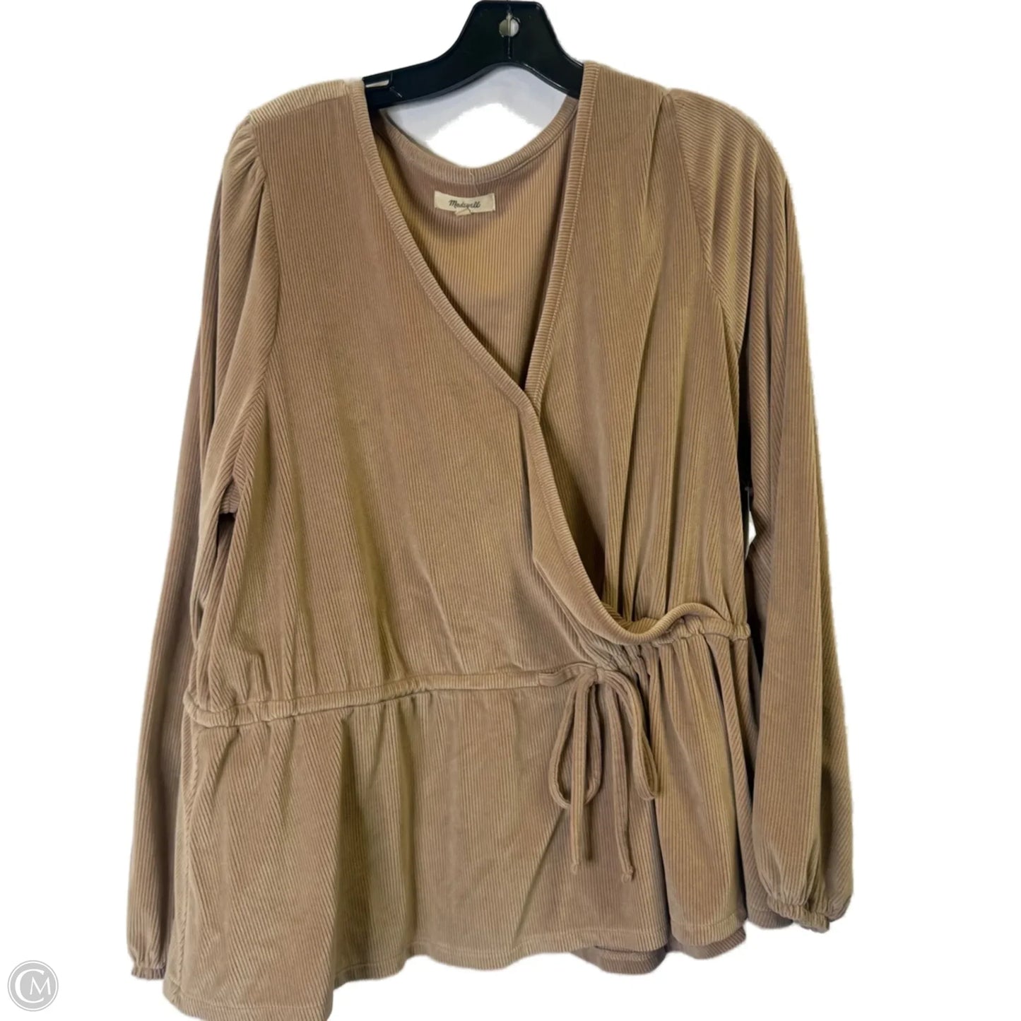 Top Long Sleeve By Madewell In Pink, Size: 2x