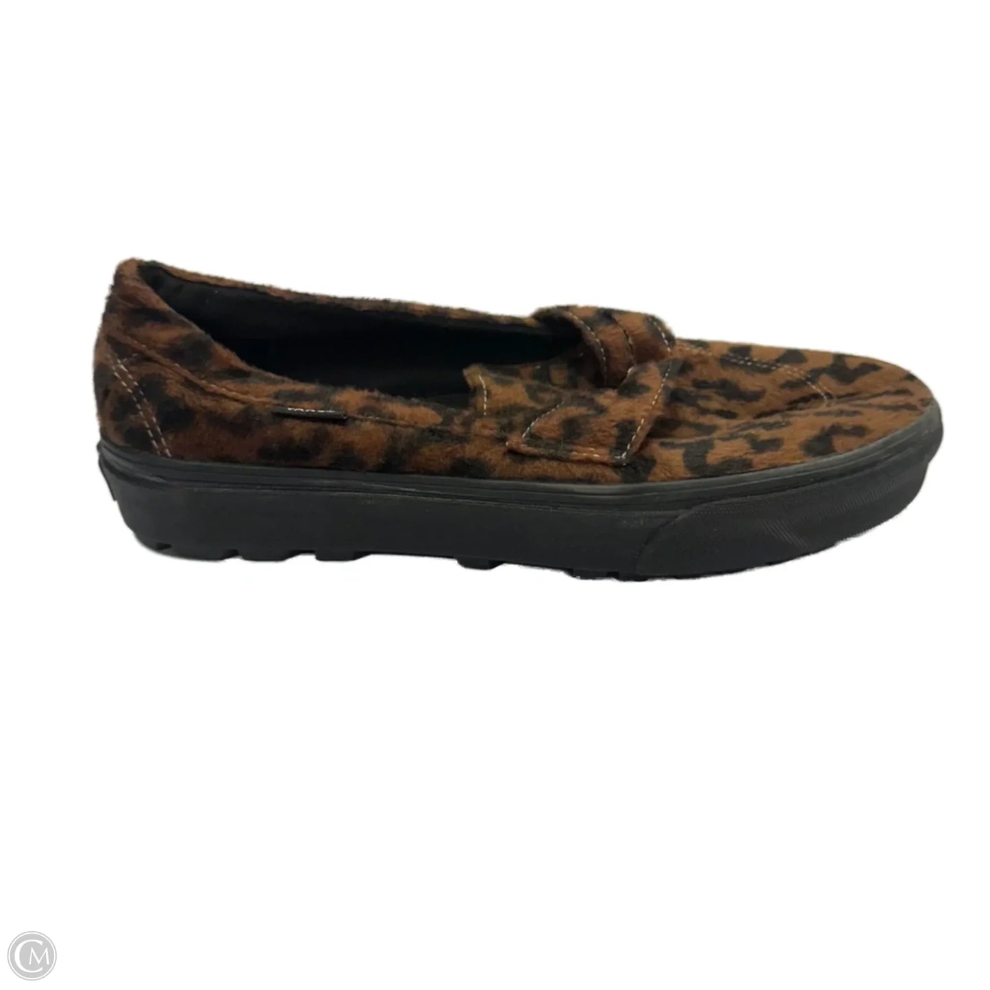 Shoes Flats By Vans In Animal Print, Size: 10