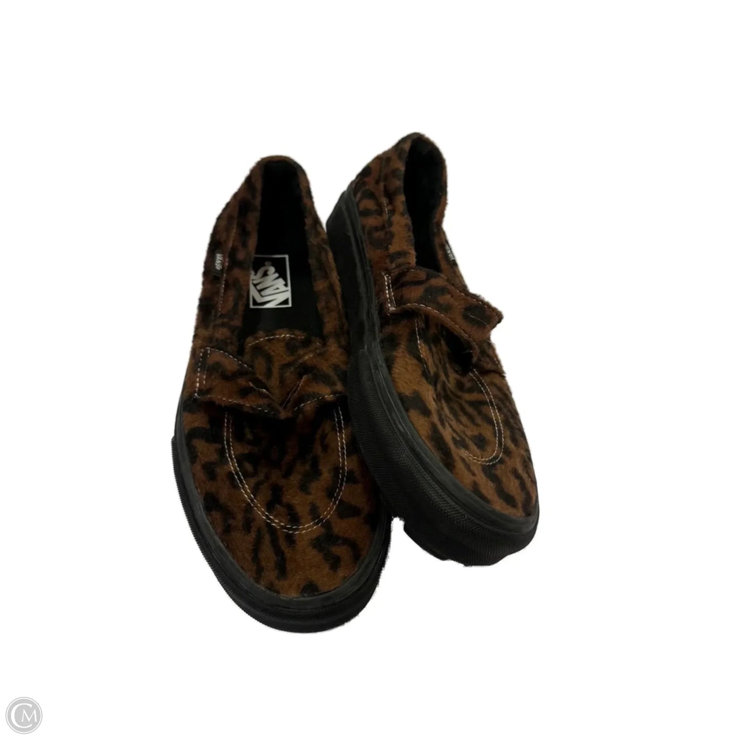 Shoes Flats By Vans In Animal Print, Size: 10