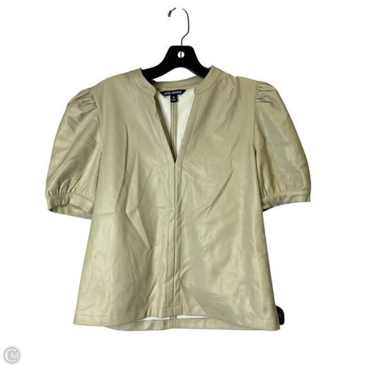 Top Short Sleeve By Steve Madden In Cream, Size: S