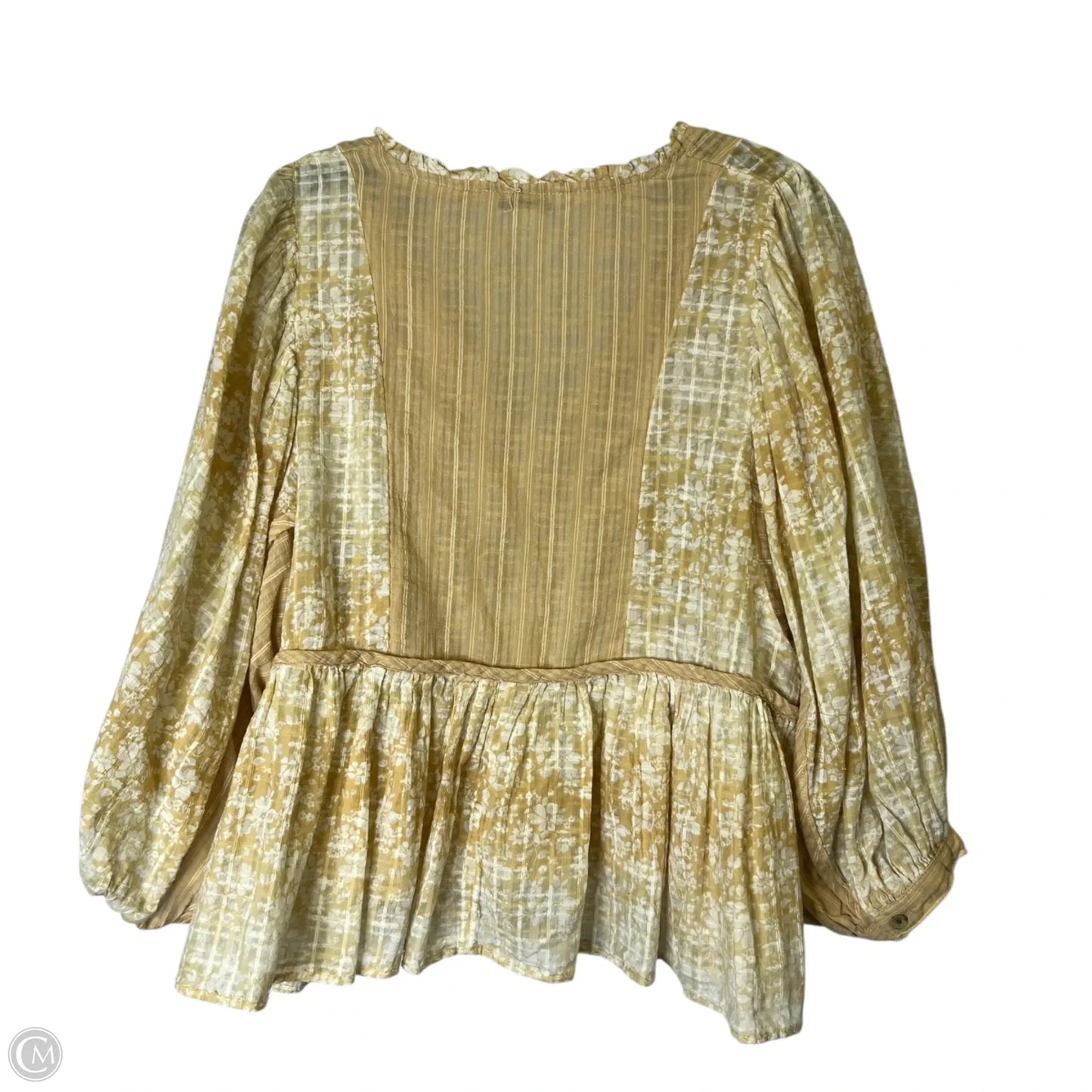Top Long Sleeve By American Eagle In Brown, Size: Sp