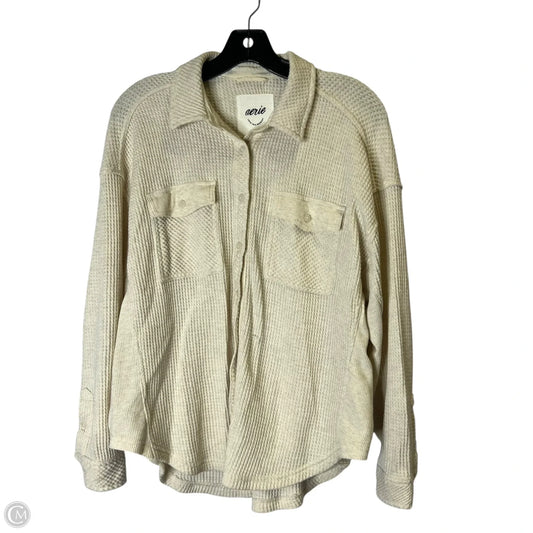 Top Long Sleeve By Aerie In Cream, Size: Xxs