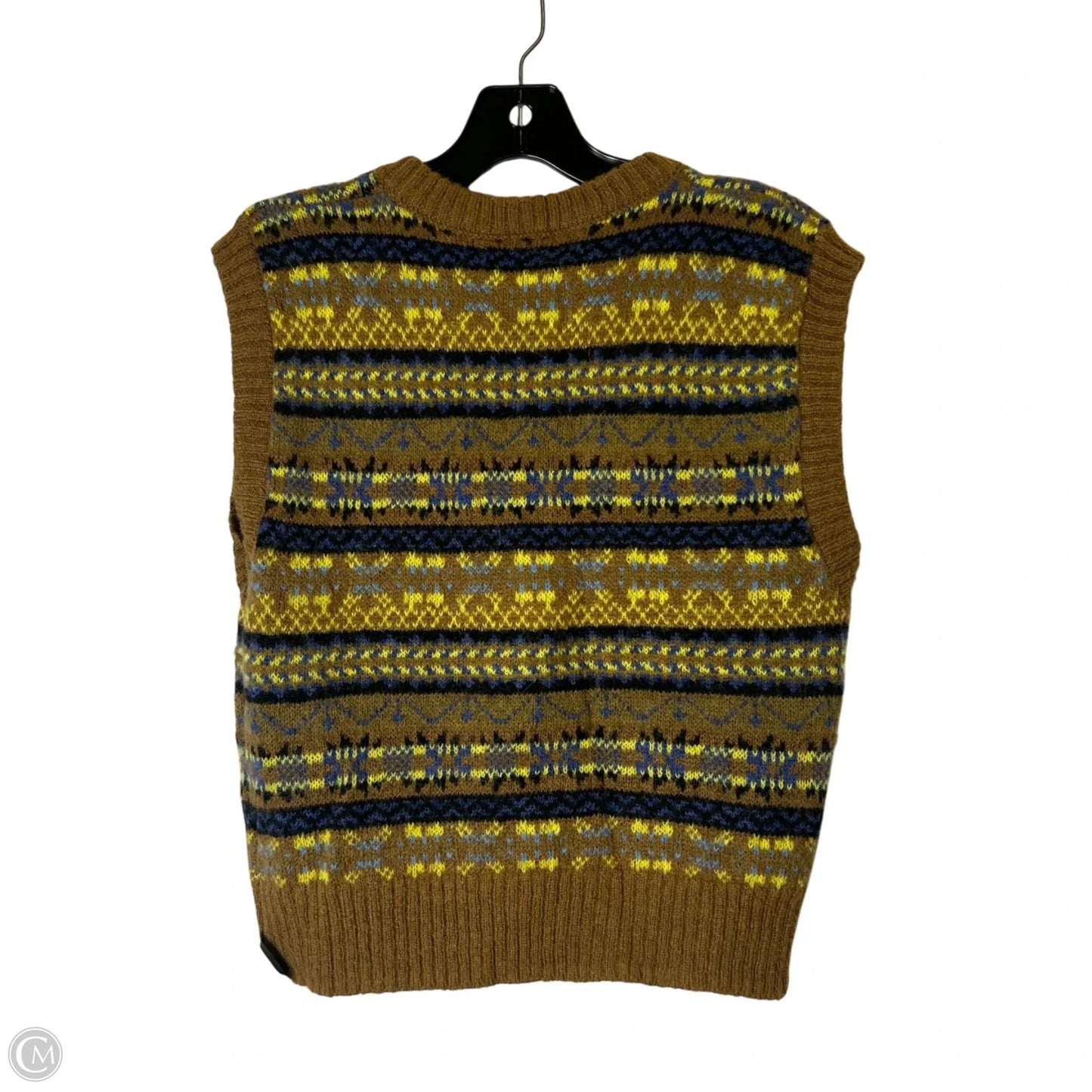 Vest Sweater By Olivaceous In Brown, Size: M
