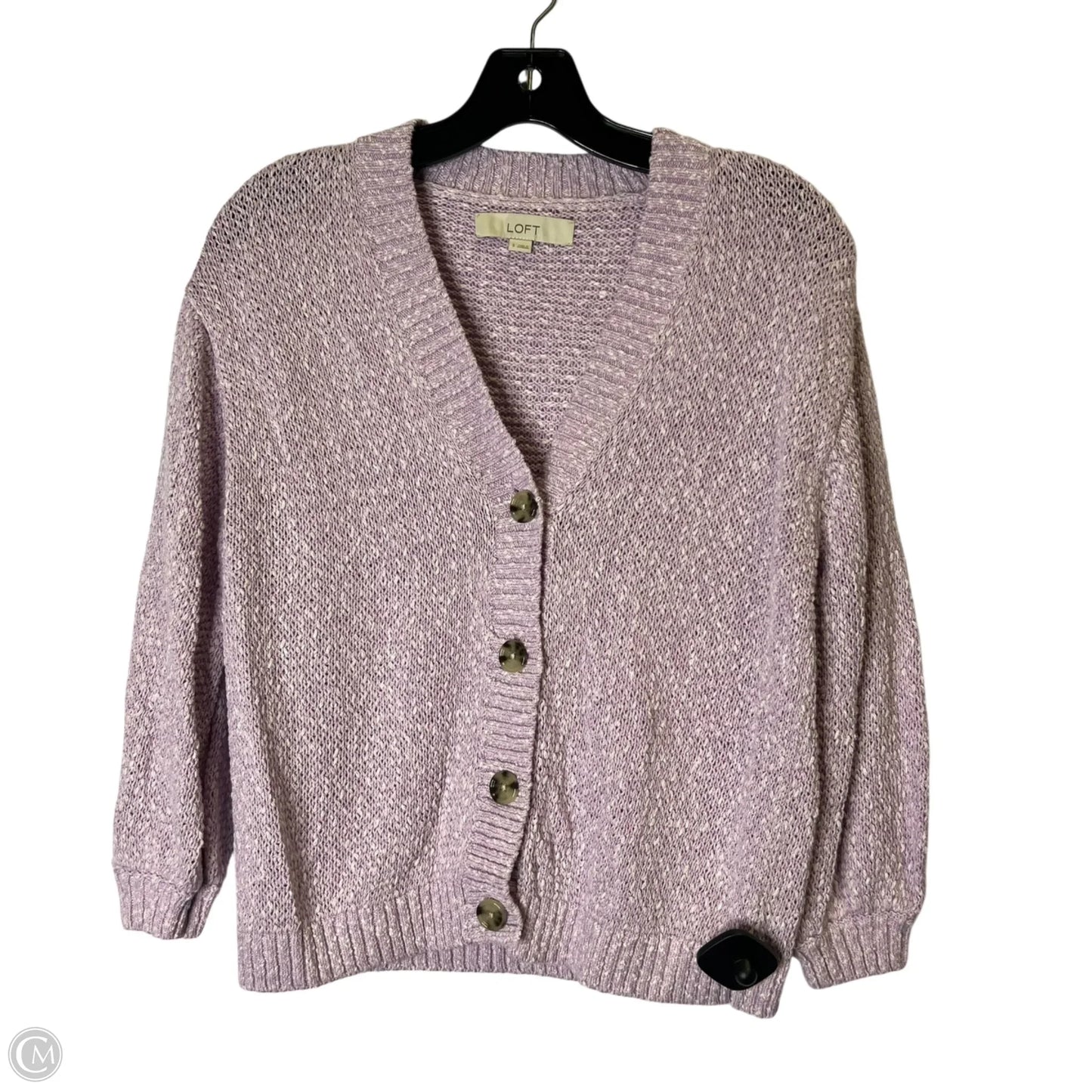Cardigan By Loft In Purple, Size: S