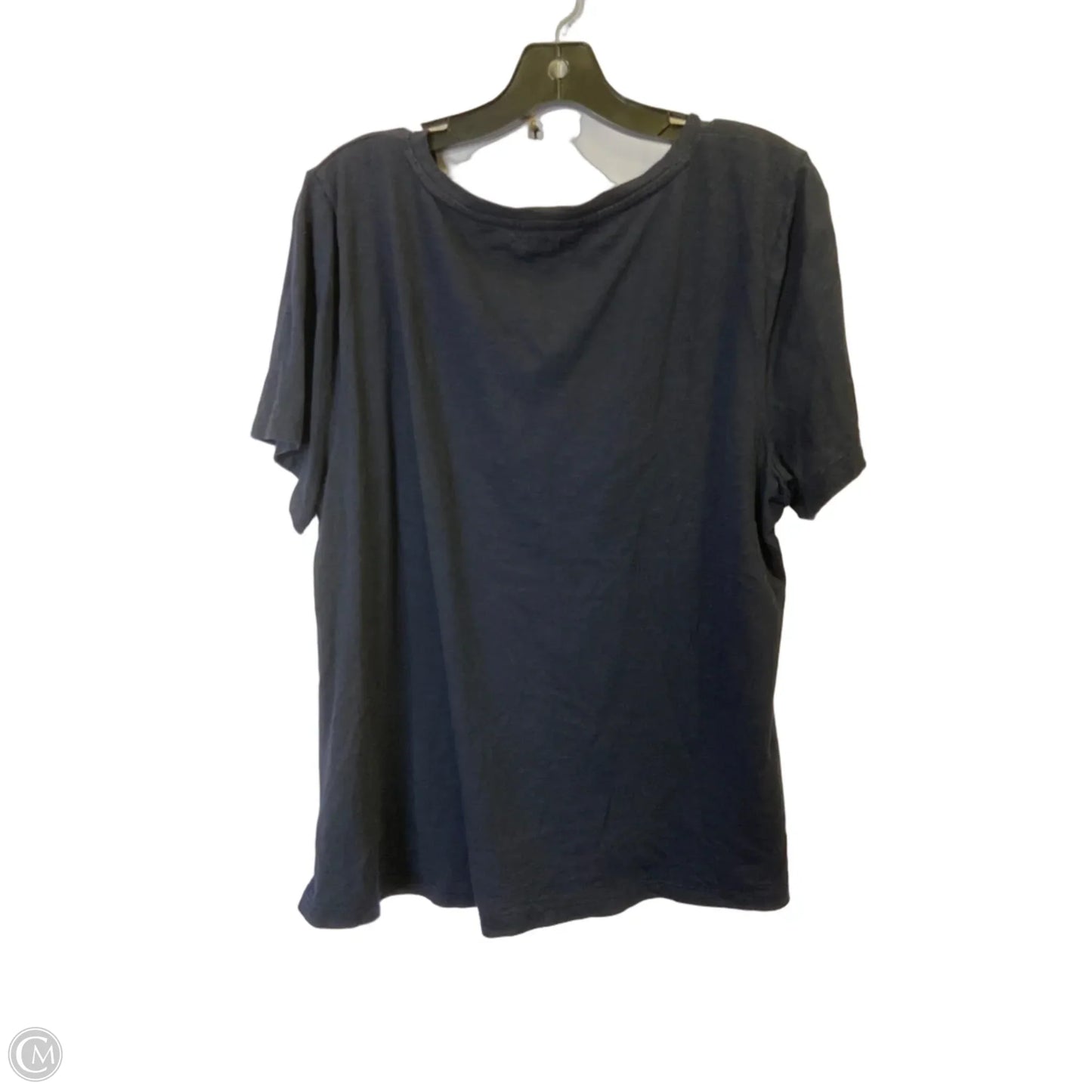 Top Short Sleeve Basic By Talbots In Blue, Size: Xl