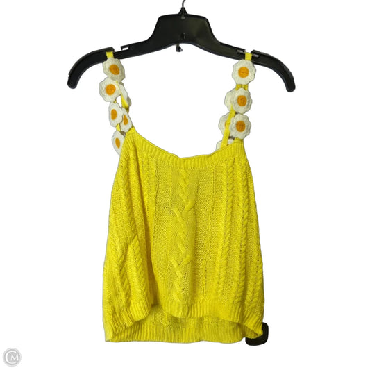Top Sleeveless By Fashion Nova In Yellow, Size: Xl