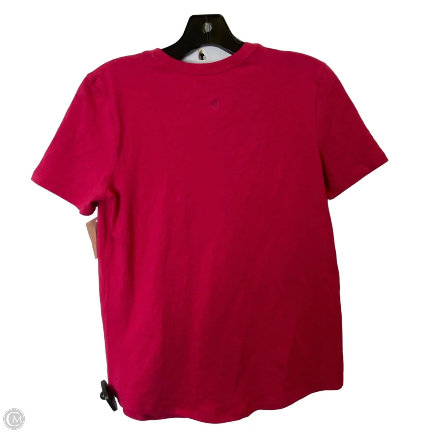 Athletic Top Short Sleeve By Lululemon In Pink, Size: 2