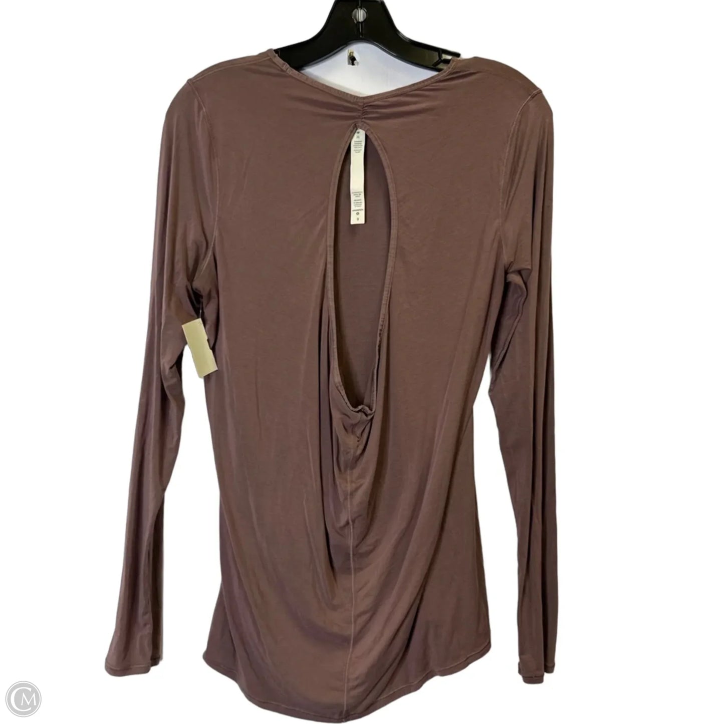 Athletic Top Long Sleeve Crewneck By Lululemon In Purple, Size: 6