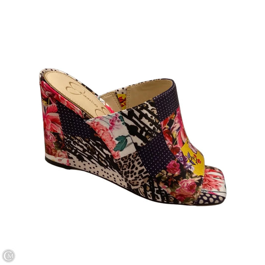 Shoes Heels Wedge By Jessica Simpson In Multi-colored, Size: 7