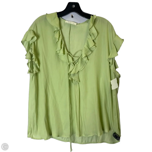 Blouse Sleeveless By Mustard Seed In Green, Size: S