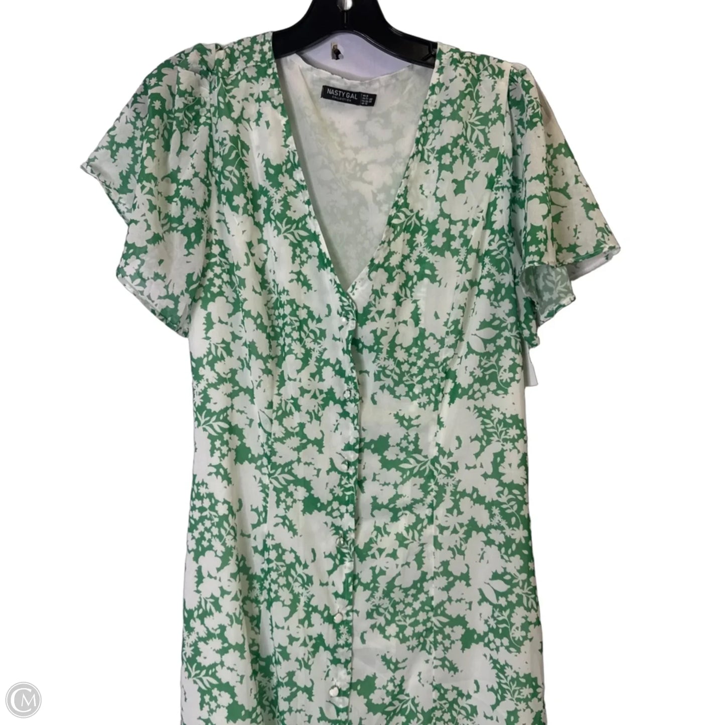 Dress Casual Midi By Nasty Gal In Green, Size: 8