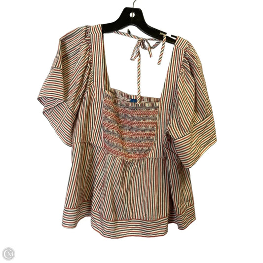 Top Short Sleeve By Old Navy In Blue & Red & White, Size: Xl
