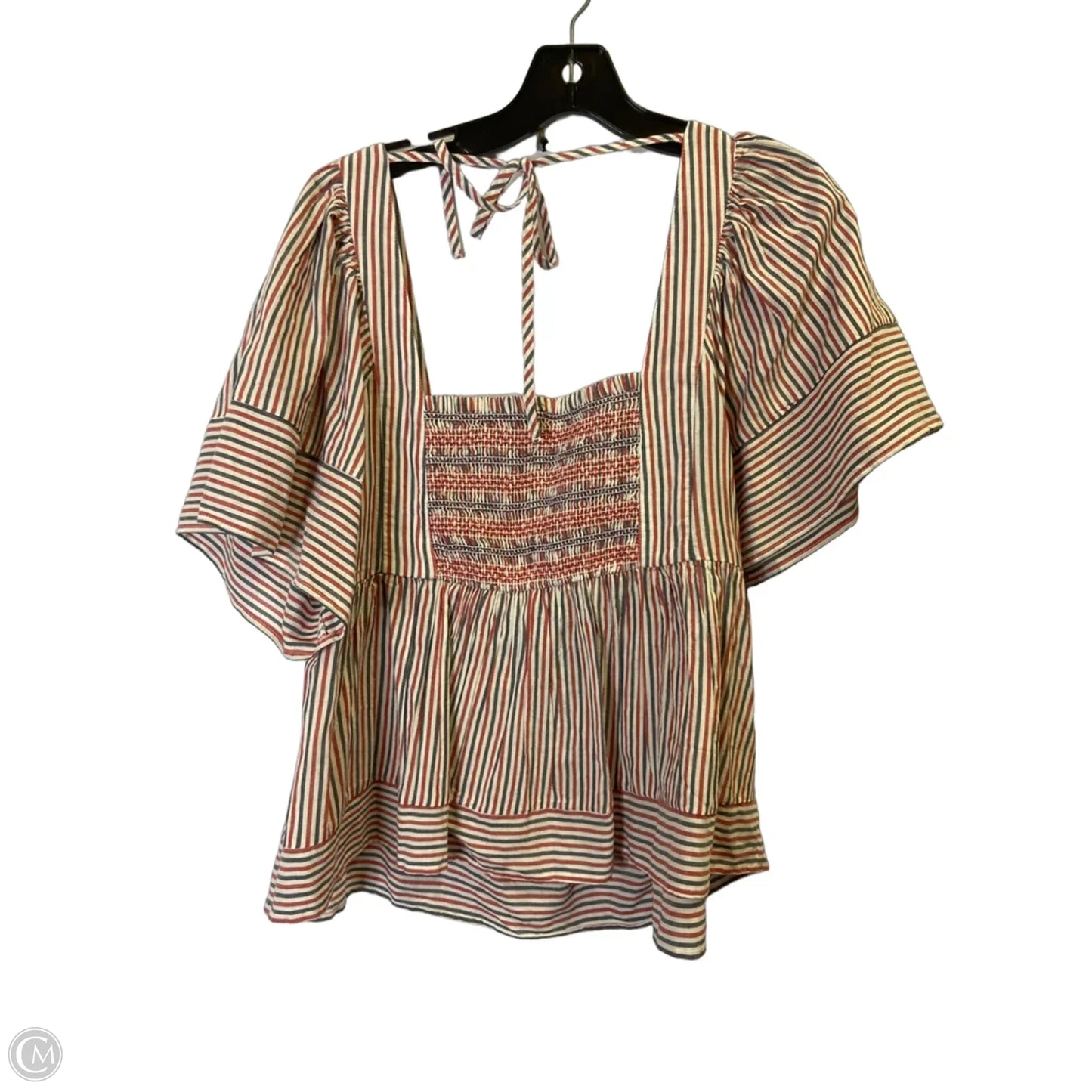 Top Short Sleeve By Old Navy In Blue & Red & White, Size: Xl