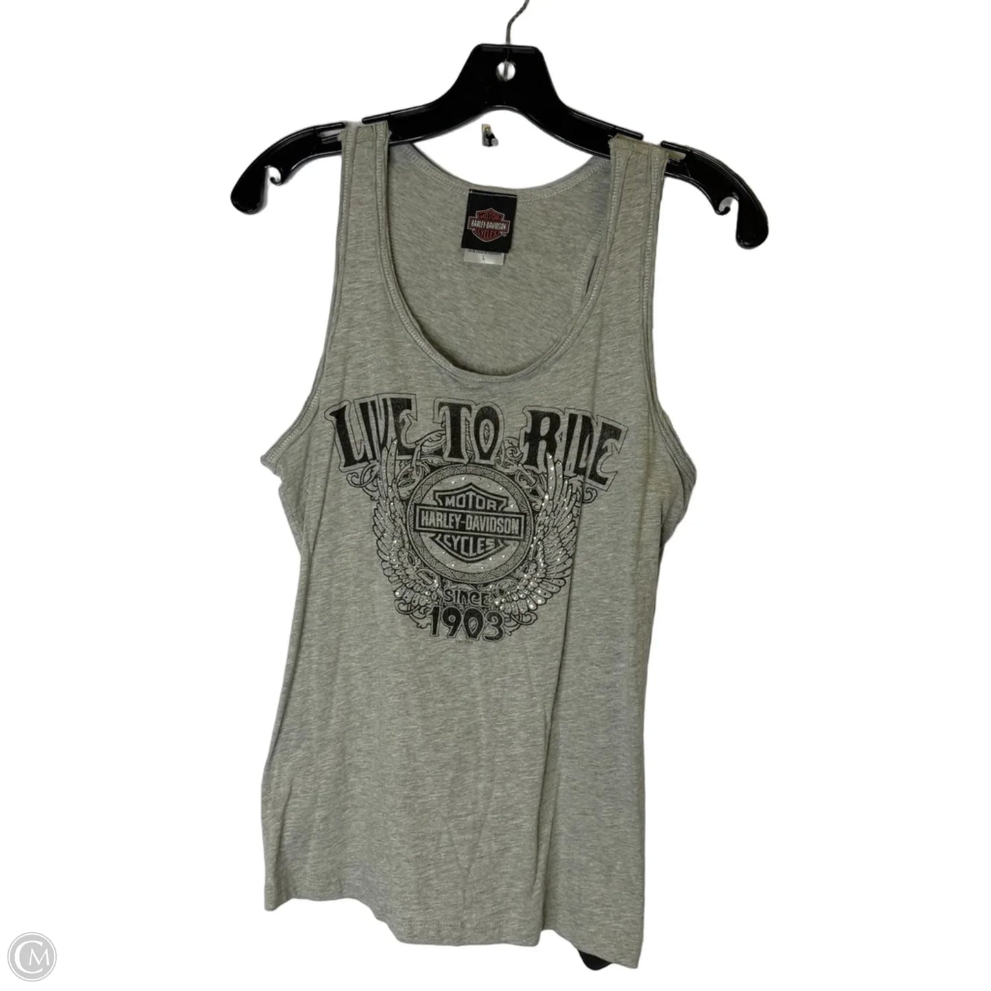 Top Sleeveless Basic By Harley Davidson In Grey, Size: L