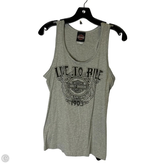 Top Sleeveless Basic By Harley Davidson In Grey, Size: L