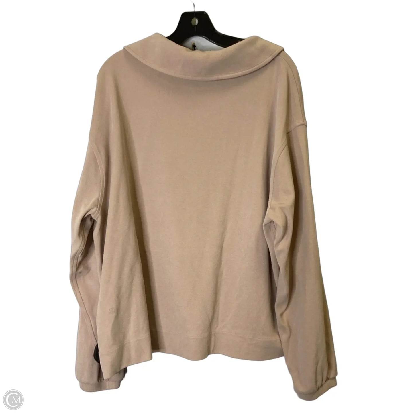 Athletic Sweatshirt Collar By Lululemon In Pink, Size: L