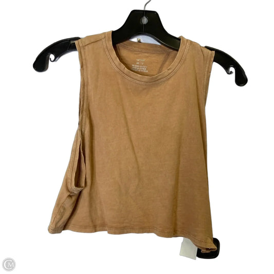 Top Sleeveless Basic By Aerie In Tan, Size: Xs