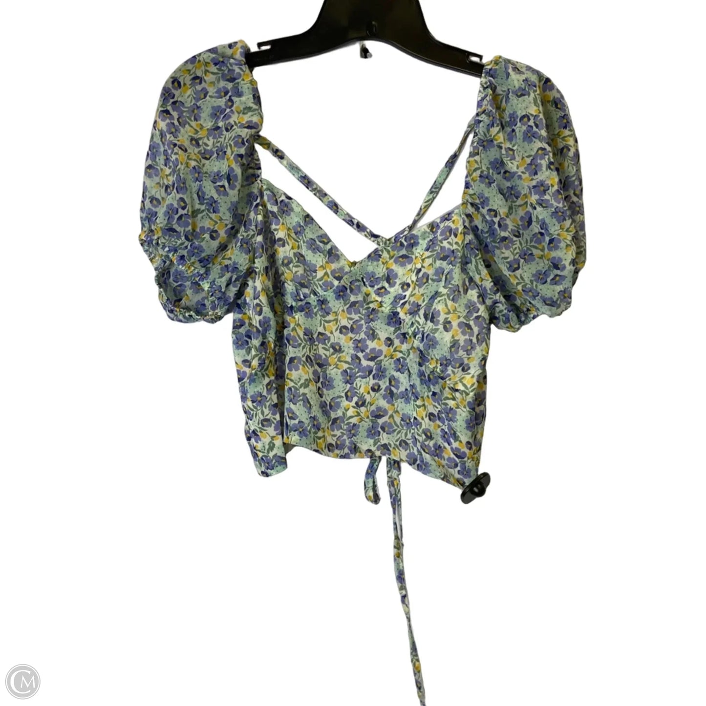 Blouse Short Sleeve By Promesa In Floral Print, Size: S