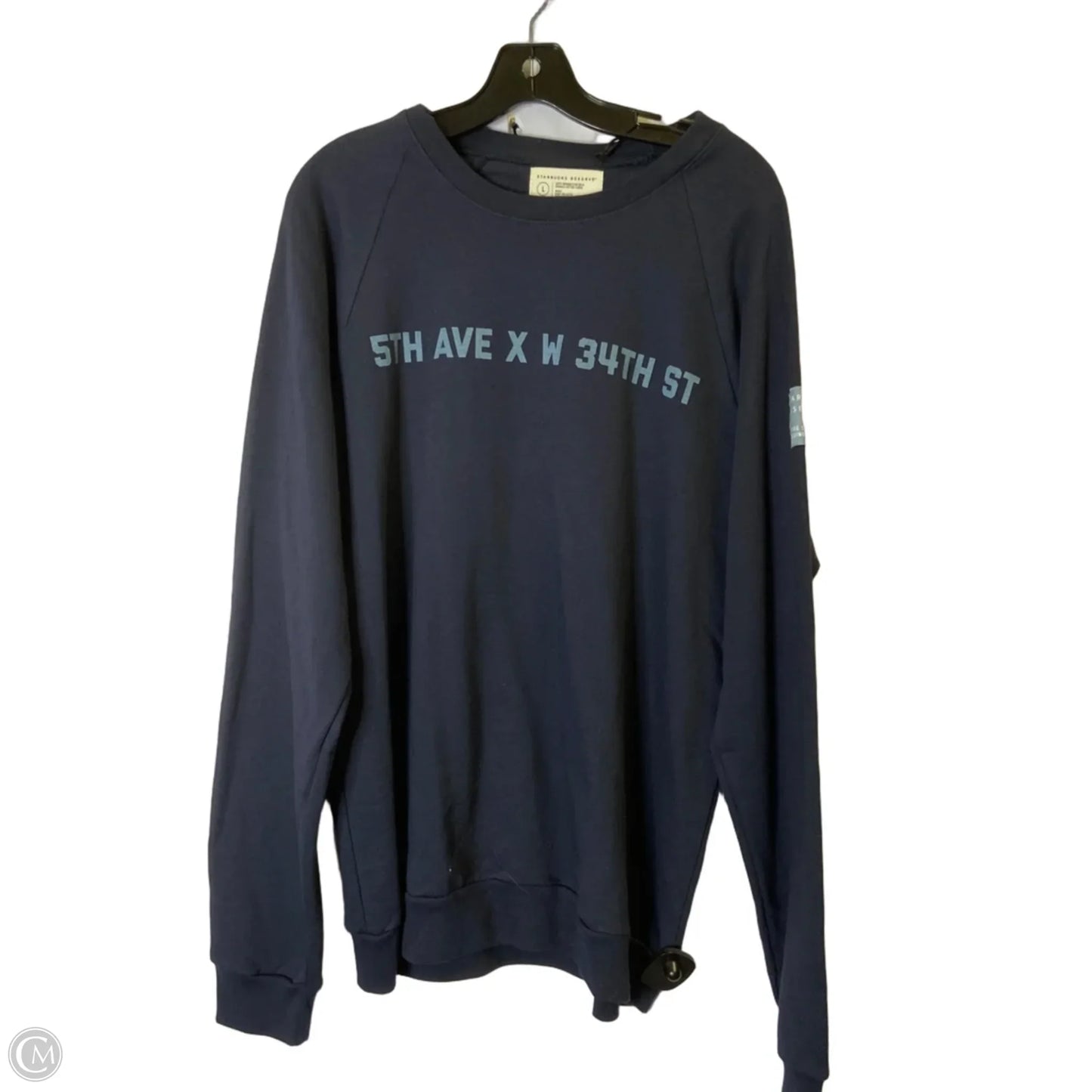 Sweatshirt Crewneck By Clothes Mentor In Blue, Size: L