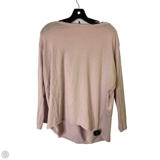 Athletic Top Long Sleeve Crewneck By Lululemon In Pink, Size: M