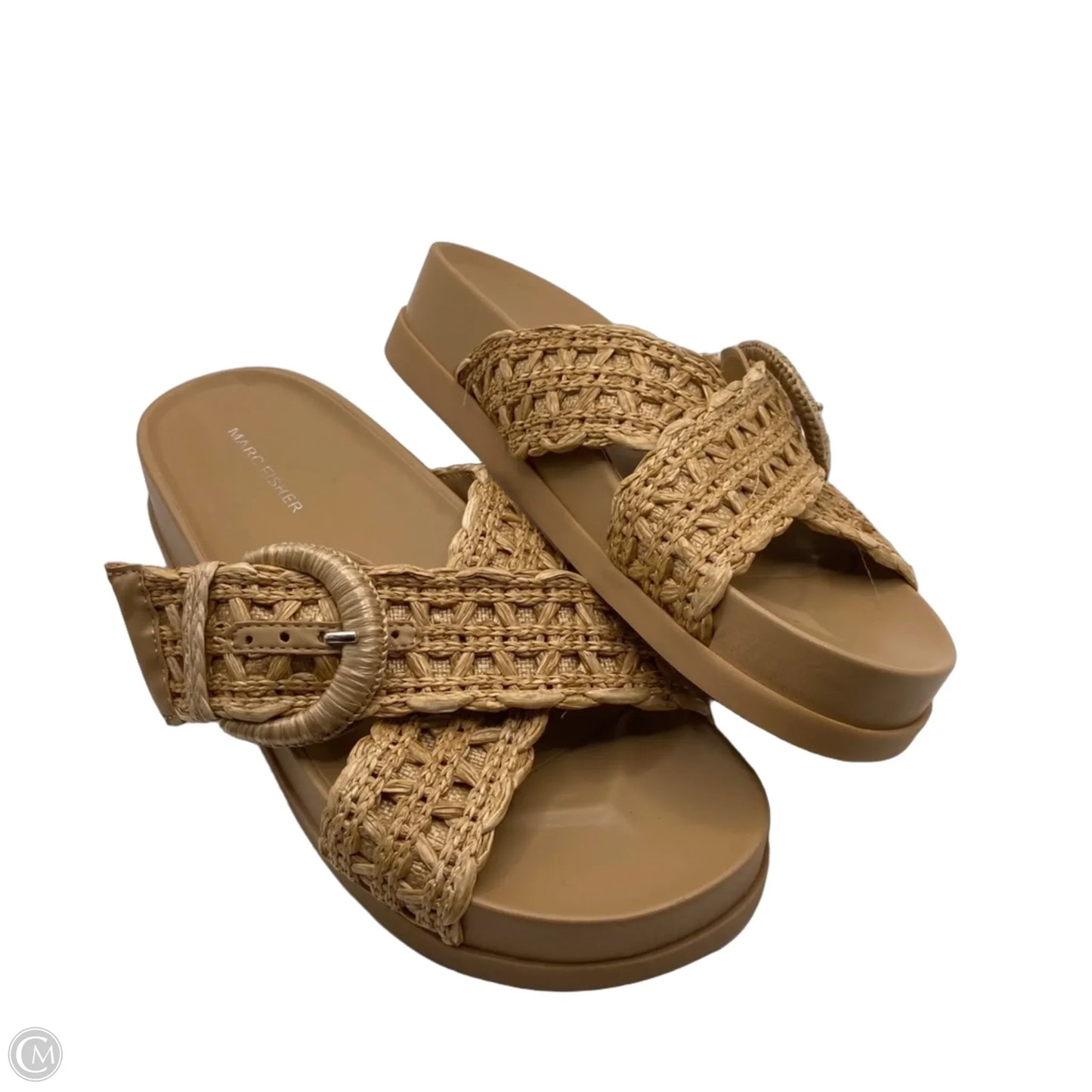Sandals Flats By Marc Fisher In Cream, Size: 8.5