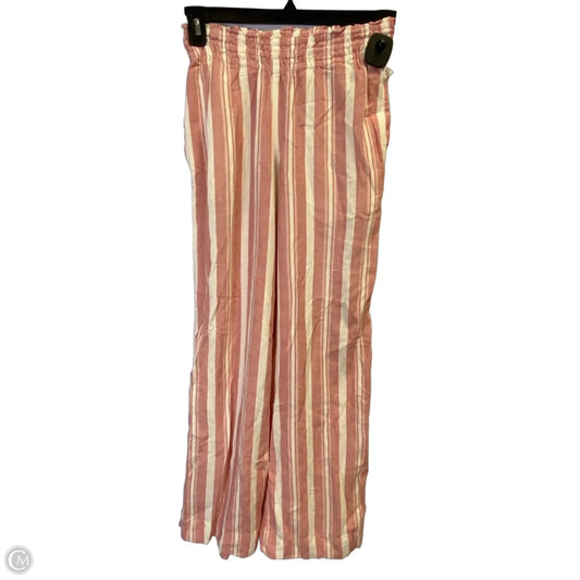 Pants Linen By A New Day In Red, Size: Xs