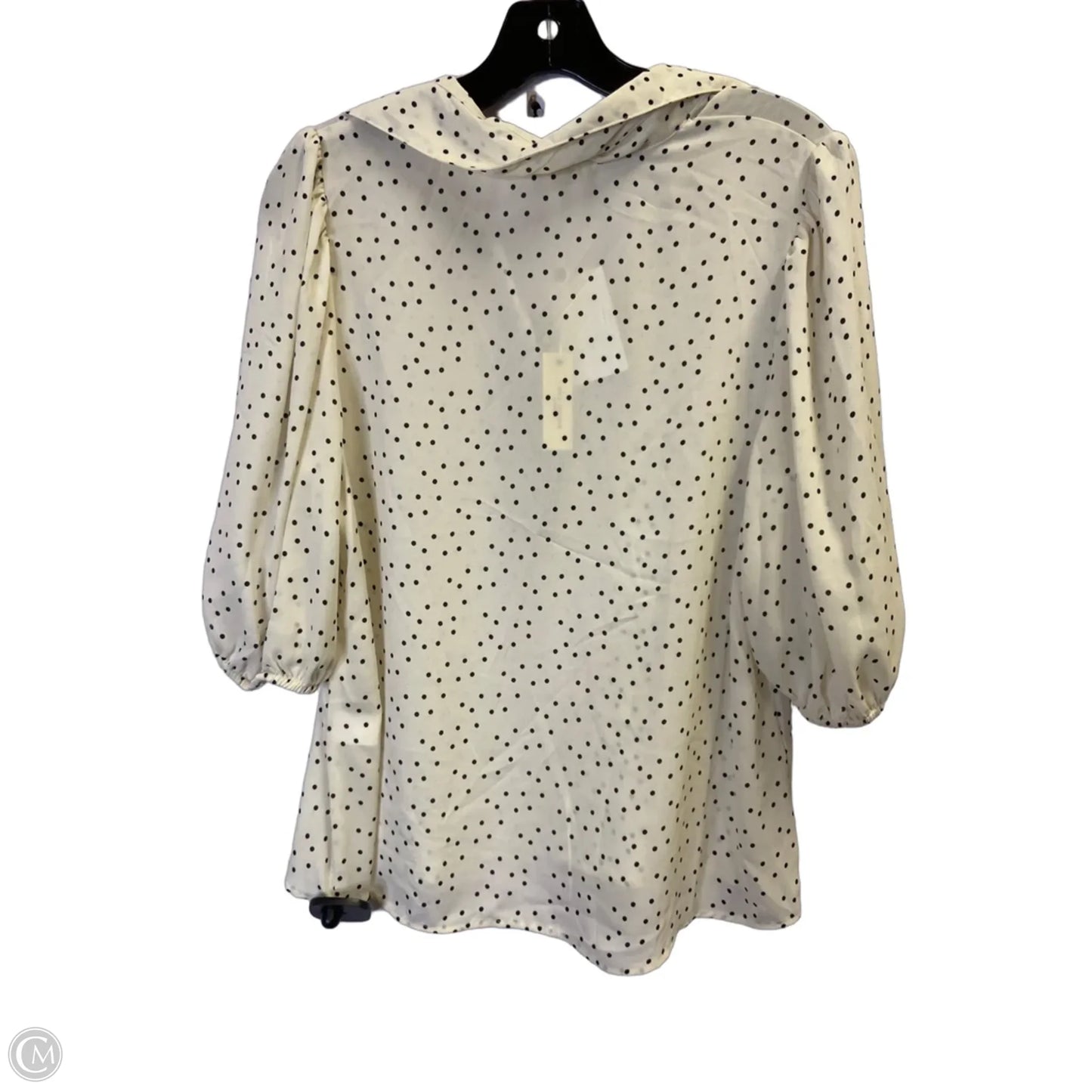 Blouse Short Sleeve By Max Studio In Cream, Size: S