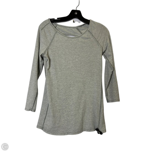 Athletic Top Long Sleeve Crewneck By Lululemon In Grey, Size: M